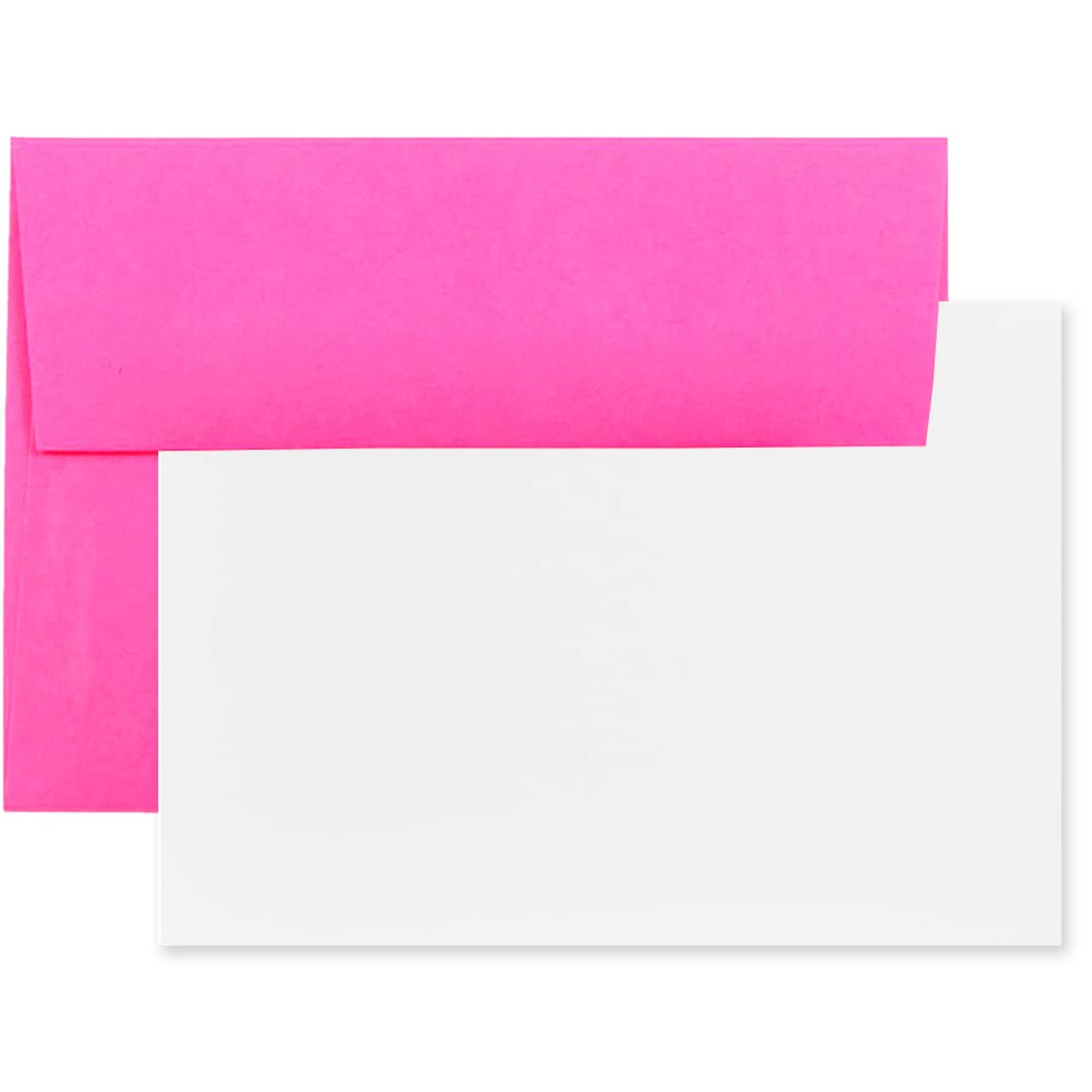 JAM Paper 3.62" x 5.12" Blank Greeting Cards & Envelopes, 100ct.